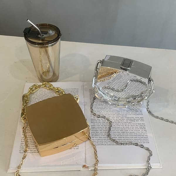 Clutch taske Crossbody tasker SØLV silver
