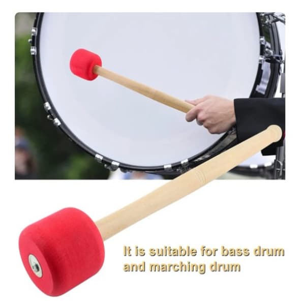 Basstromme Mallet Foam Stick Basstromme Mallet Instrument Del RØD Red