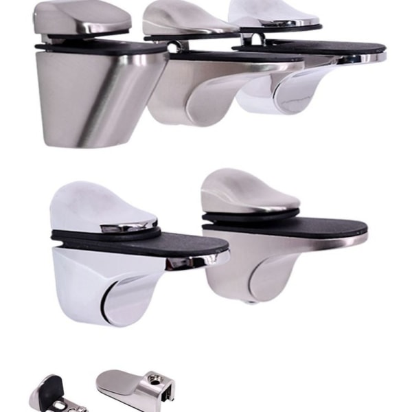 2STK Bracket Veggfeste Glasshylle Bracket MATTE OVERFLATE MATTE Matte surface