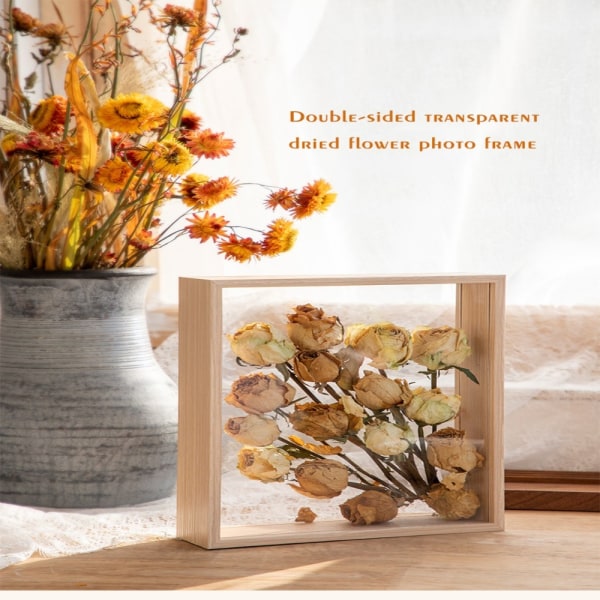 Blomsterdisplayramme Vægmontering HVID 8 TOMMERS - 15,2X20,3CM White 8 inch - 15.2x20.3cm