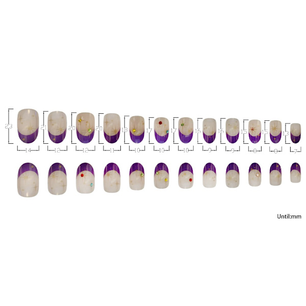 Mandel Fake Nails False Nail W426 W426 W426