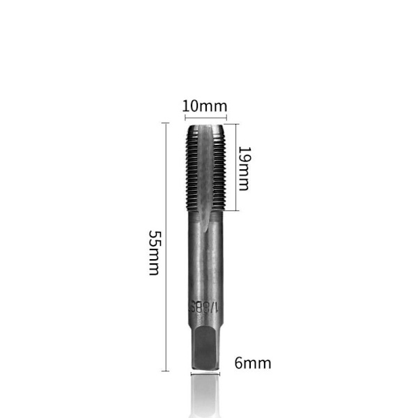 4 kpl NPT- set HSS-kierrekartioruuvi käsi suora