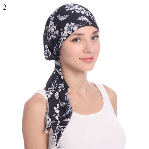 Blød turbanhat indre hijabs 2 2 2