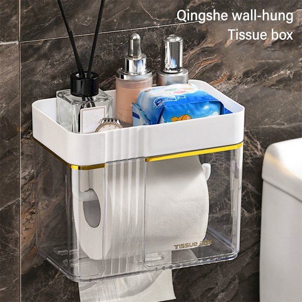Toalettpapirholder Oppbevaringsstativ 02-WHITE 02-WHITE 02-White