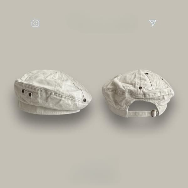 Berets Hat Maler Cap GRÅ grey