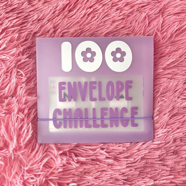 100 Envelope Challenge Perm A5 Perm Lilla Purple