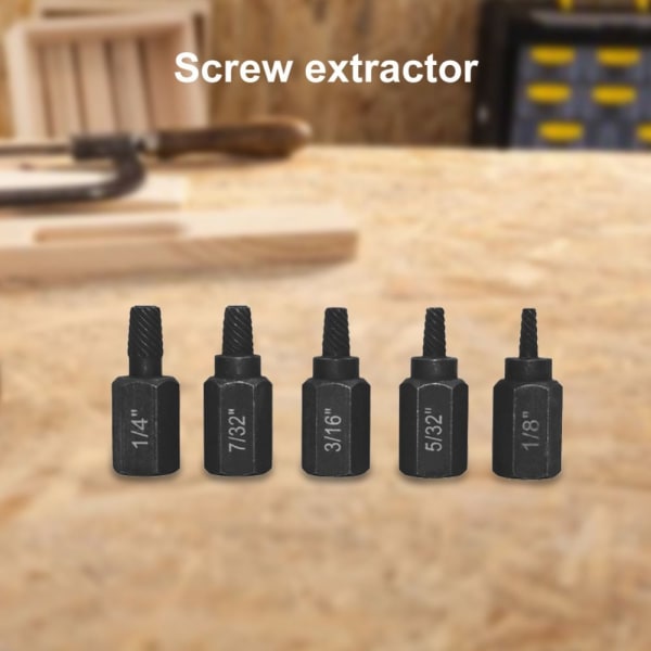 10 STK/ Set Skruv Extractor Bolt Extractor Broken Bolt Remover