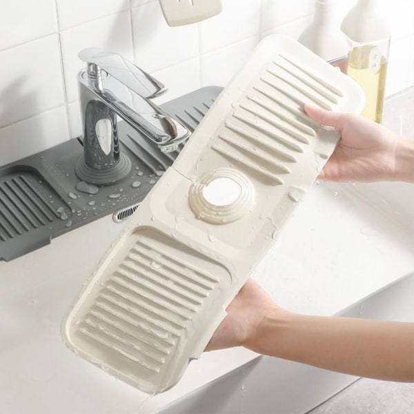 Vandhane-stænkpude Vandhanehåndtag Drypfangerbakke BEIGE M Beige M