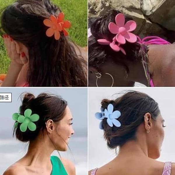 2 stk Hårkloklemmer Blomst 3 3 3