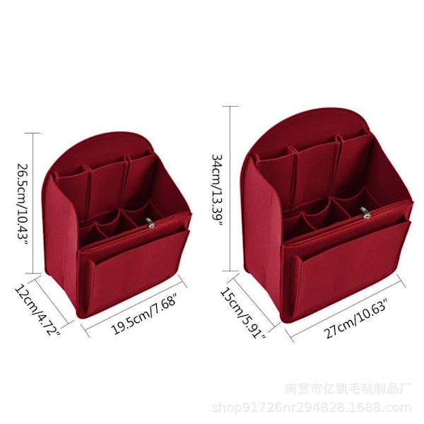 Innstikkpose Innerpung RØD LITEN LITEN red Small-Small