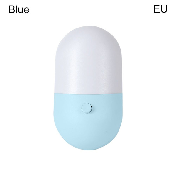 Led Nattlys Plugg inn Energisparende BLÅ EU EU blue EU-EU