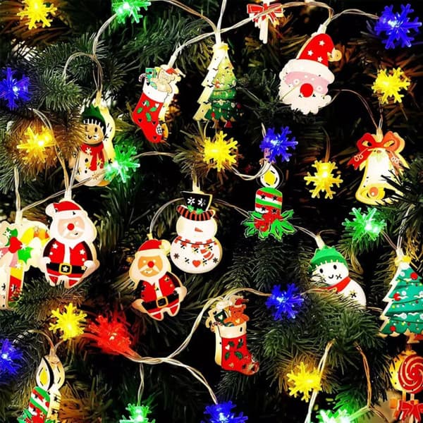 LED julestrenglys Snowflake Hanging Light 2 2 2