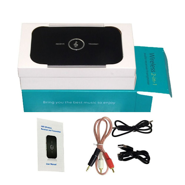 Bluetooth Sender & Modtager Audio Sender Modtager Black