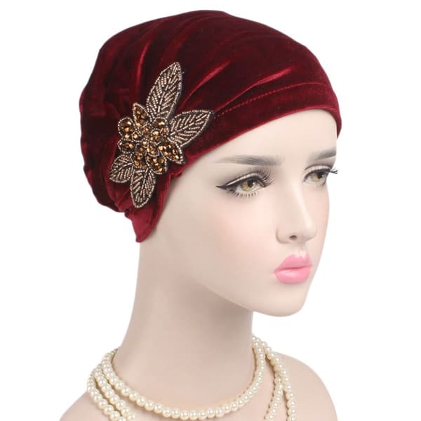 Turban Hat Soft Bonnet GRÅ grey