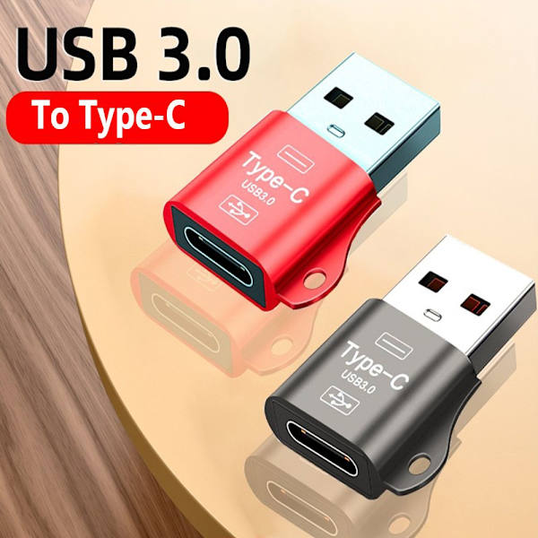 Adapter USB 3.0 Till Type-C SILVER Silver