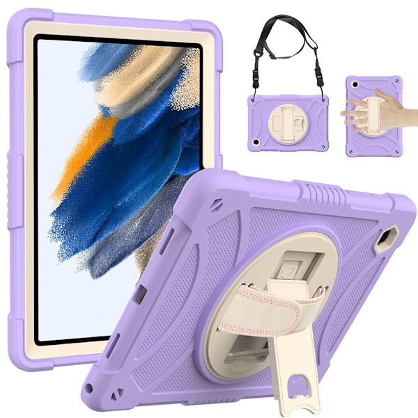 360 pyörivä case Samsung Galaxy Tab A8 PURPLE purple