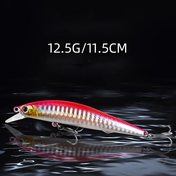 2 stk Naturtro fiskeagn Falsk fiskelokk RØD C C RED C-C