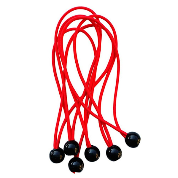 5 stk Elastisk rebbold Bungee snor GUL Yellow