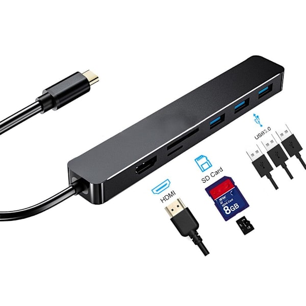 USB C HUB Type-C 3.1 MUSTA Black