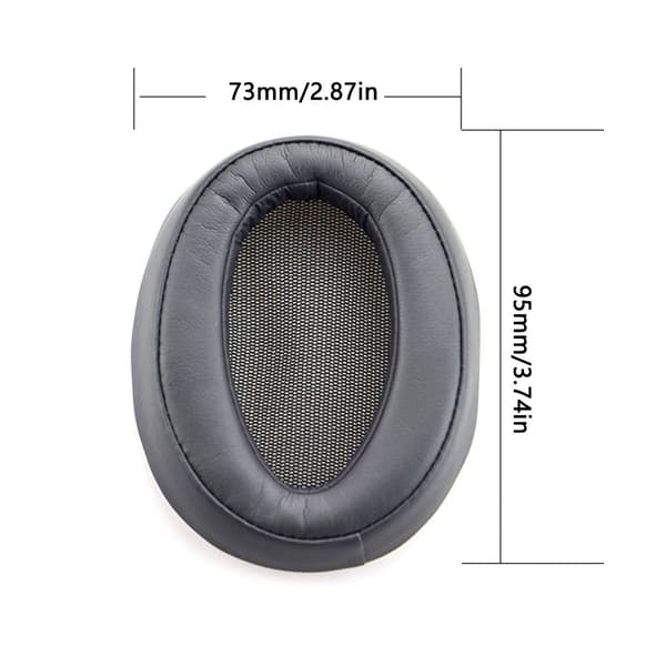 1 par erstatnings øreputer for SONY BLACK Black