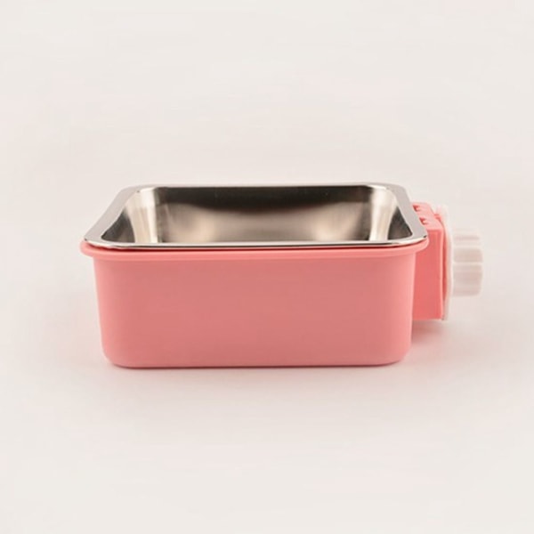 Hängande bur Hundskål Hängskål för husdjur ROSA SSQUARE SQUARE Pink SSquare-Square