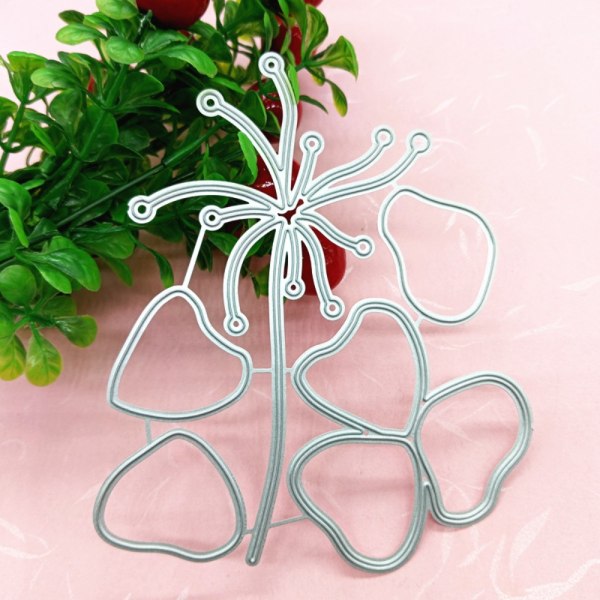 1 set Lotus Leaf Die-cuts Metall Spetsdekoration Cutting Dies