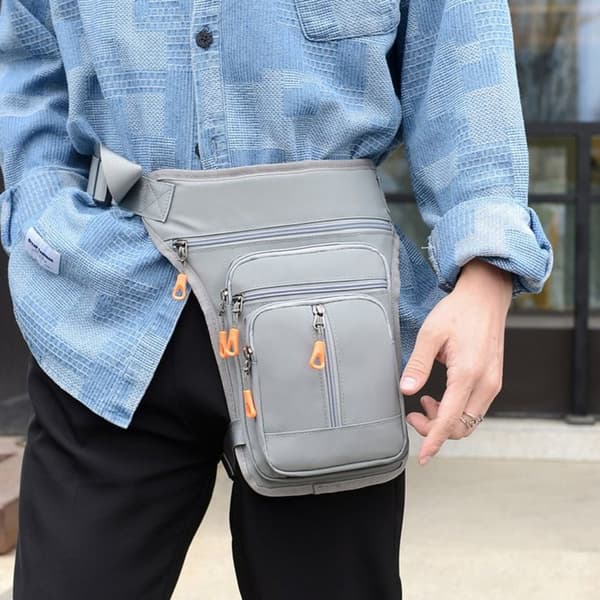 Drop Waist Benväska Midjeväska GRÅ grey