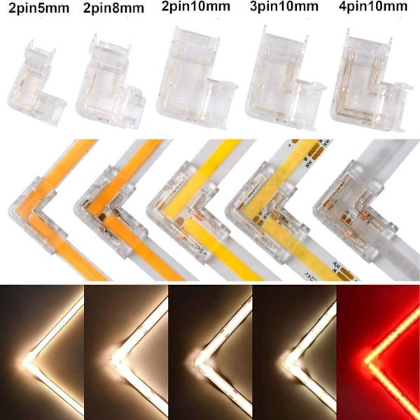 5 ST LED Strip Spännen Ljus Strip Fästklämma 2PIN 10MM 2PIN 2PIN 10MM