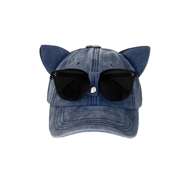 Korvat Pilot Baseball Caps Hip-hop Hattu NAVY BLUE Navy blue