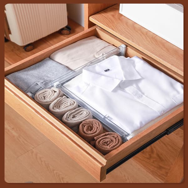 Justerbare skuffeopdelere Organizer TRANSPARENT SORT