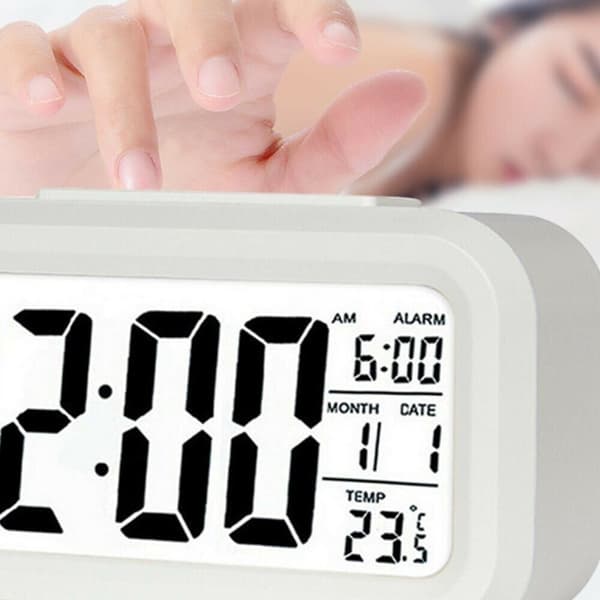 Väckarklocka Elektronisk klocka VIT white