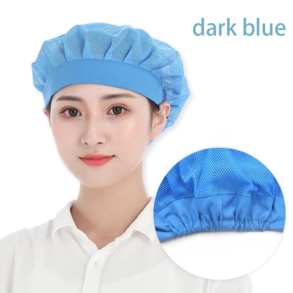 Chef Cap Cook Hat TUMMAN SININEN dark blue