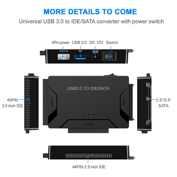 Recovery Converter Allt i ett SVART EU EU Black EU-EU