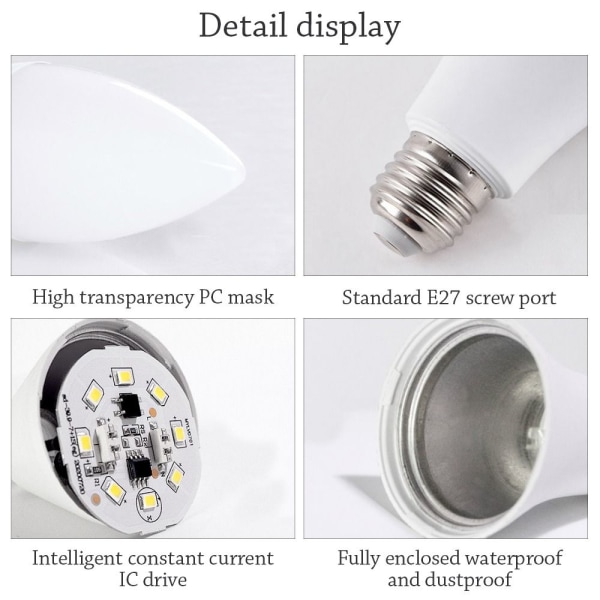 Led stearinlys Pærer Energisparelampe 9WPULLING TAIL PULLING TAIL 9WPulling tail