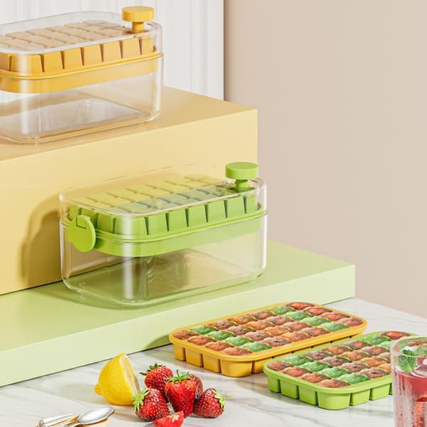 Ice Cube-bricka Ice Cube Maker Mould GRÖN 28 GRIDS 28 GRID Green 28 Grids-28 Grids