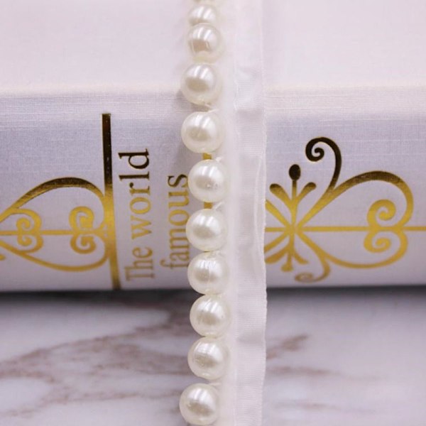 Håndsyet Pearl Pearl Braid Lace Ribbon 2 2