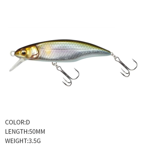 synkende Minnow Baits Fiskekroge D D D