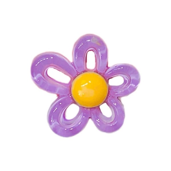 30st Kedja Halsband Tillbehör Hänge Blomma HÄNGE Pendant 5-purple