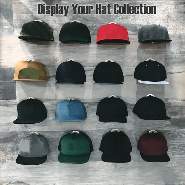 10st Baseballhatthållare Håll Hatthängare Hat Organizer White 10Pcs-10Pcs