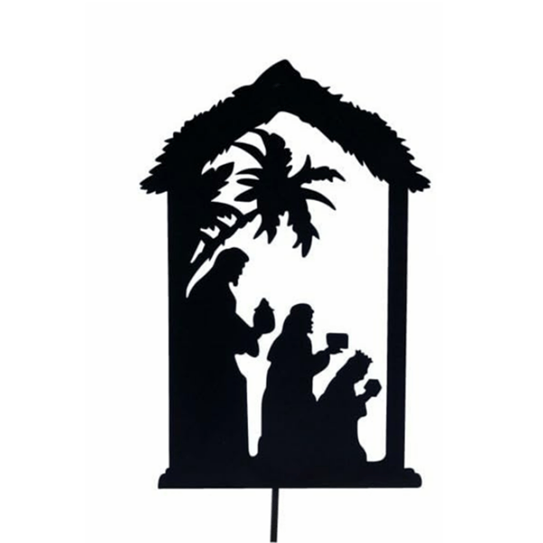 Nativity Shadow Stakes Dekorativ hög A A A