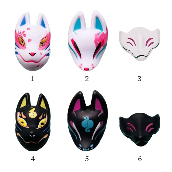 Söt mask docka rävmask 5 5 5