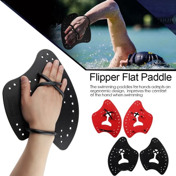 Flipper Flat Paddle Svømmepadle RØD L red L