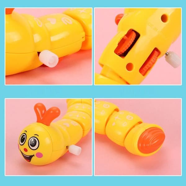 2 Stk Clockwork Legetøj Gynge Caterpillar Wind Up Toy random 2pcs