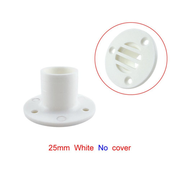 2 st Nylon Compact 22 mm eller 25 mm VIT 25 MM NO COVER INGEN COVER White 25mmNo Cover-No Cover