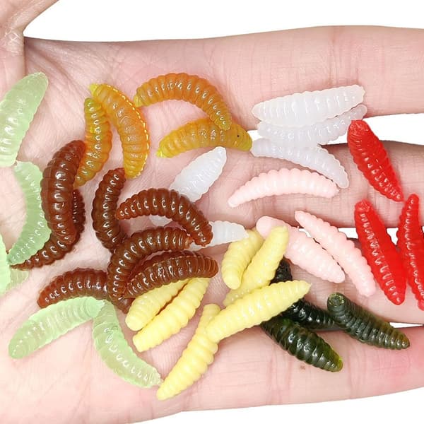 100 kpl Earthworm Bait Bionics -pehmeät vieheet A A A