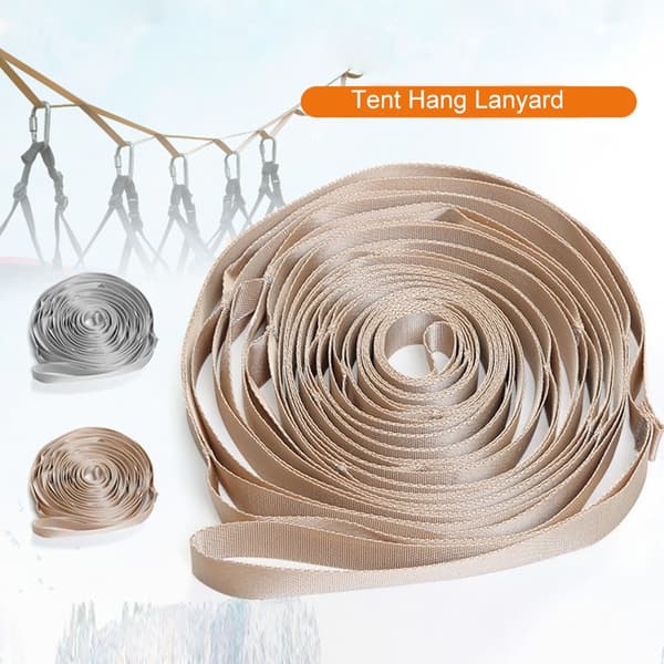 Utomhus Camping Lanyard Hanger Tältrep grey