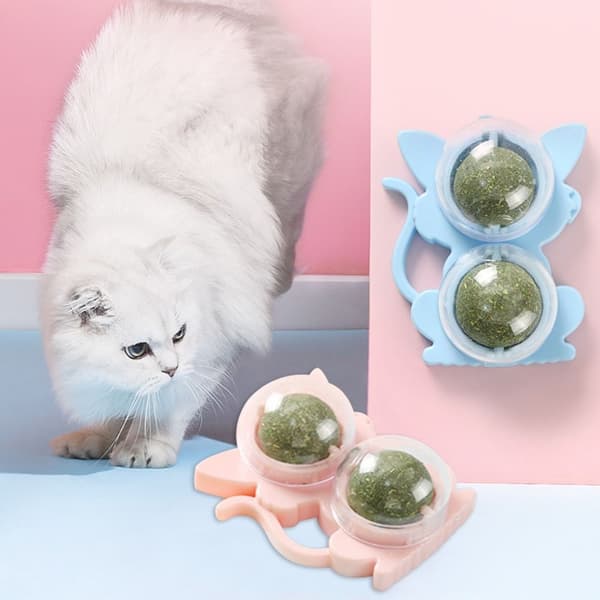 Cat Mint Cat Catching Ball GRØN green