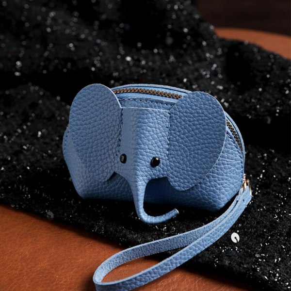 Elephant Wallet Key Bag BLÅ Blue