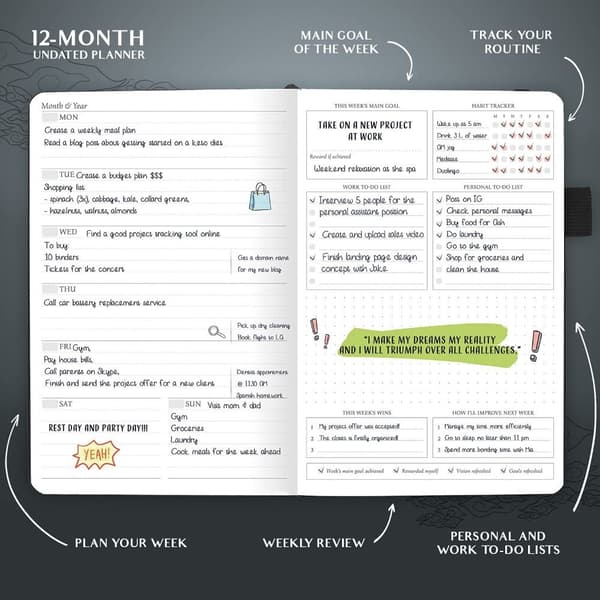 Organizer Notebook Organizer Journal Notatbok