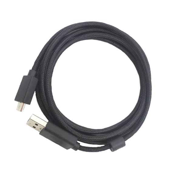 Nylon Laddningssladd Hörlurar Laddare USB Micro